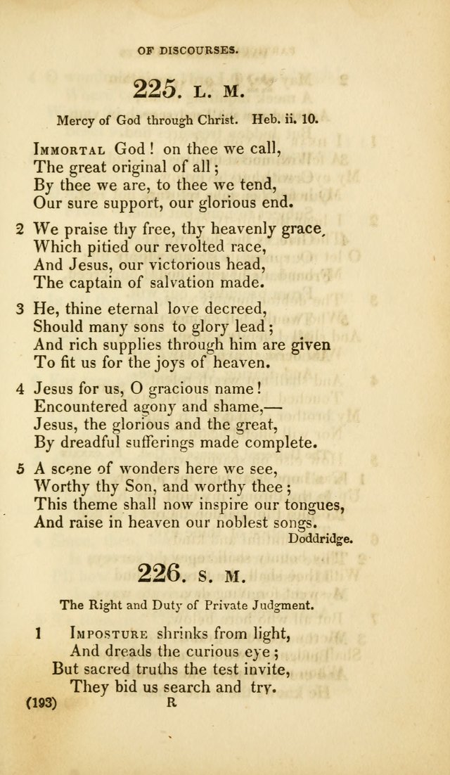 A Collection of Psalms and Hymns, for Social and Private Worship (Rev. ed.  with supplement) page 194