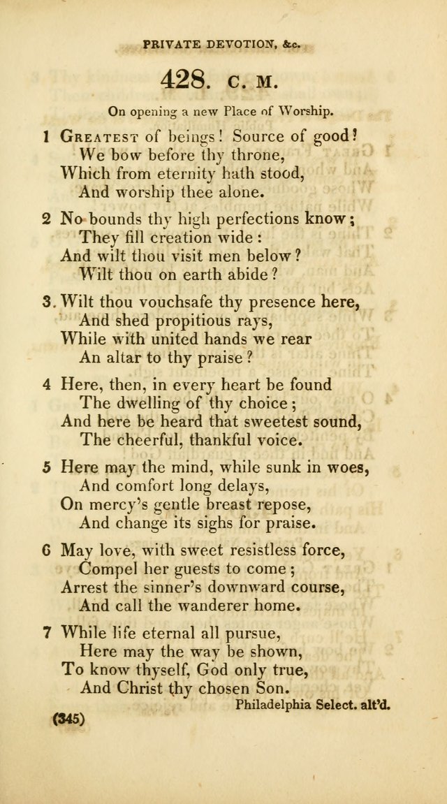 A Collection of Psalms and Hymns, for Social and Private Worship (Rev. ed.  with supplement) page 346