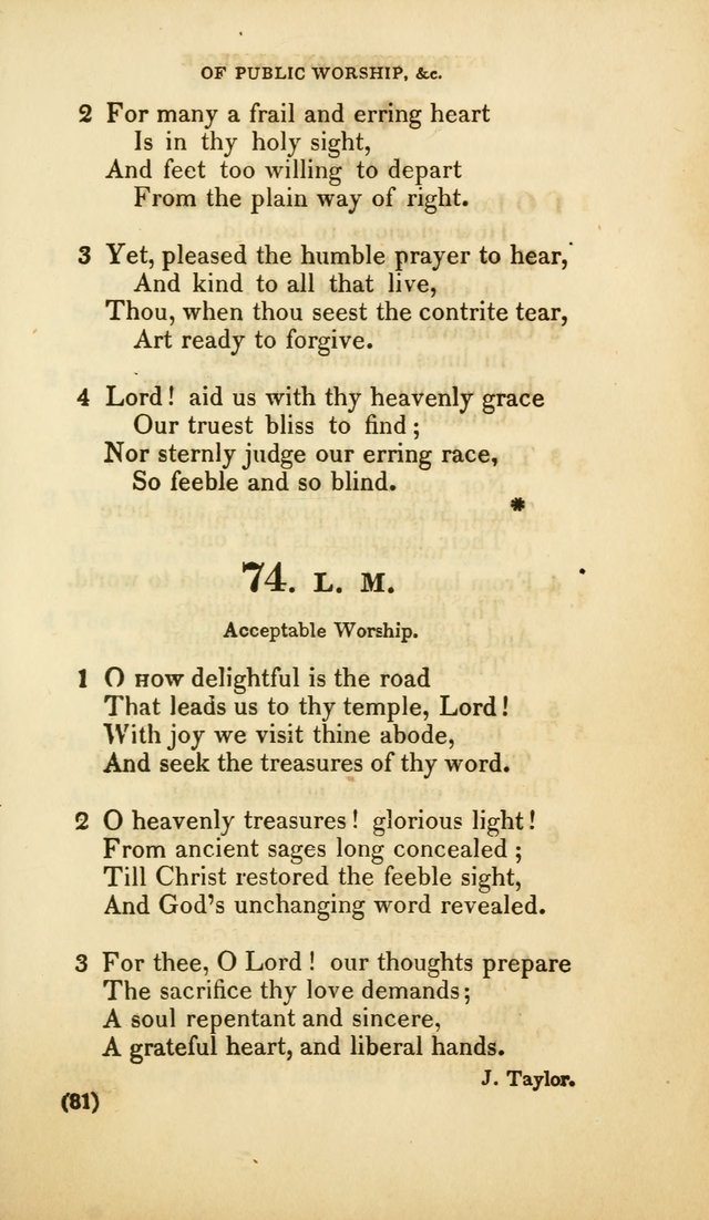 A Collection of Psalms and Hymns, for Social and Private Worship (Rev. ed.  with supplement) page 82