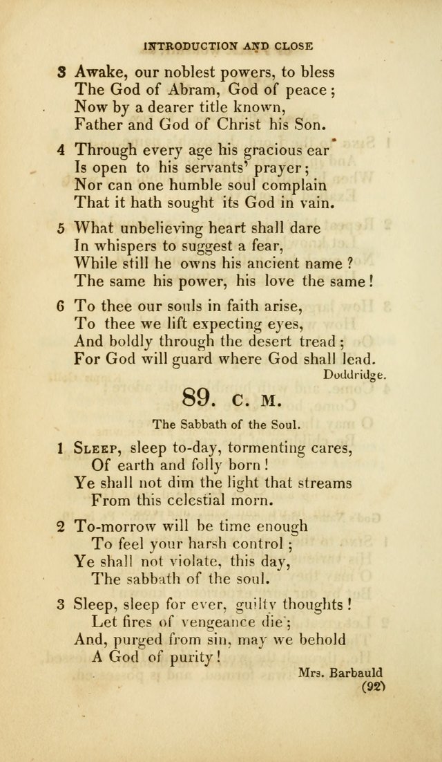 A Collection of Psalms and Hymns, for Social and Private Worship (Rev. ed.  with supplement) page 93