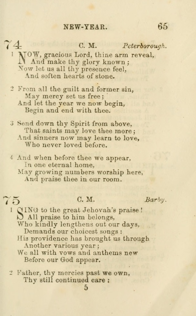 A Collection of Psalms, Hymns, and Spiritual Songs: suited to the various occasions of public worship and private devotion of the church of Christ: with an appendix of  German hymns page 63
