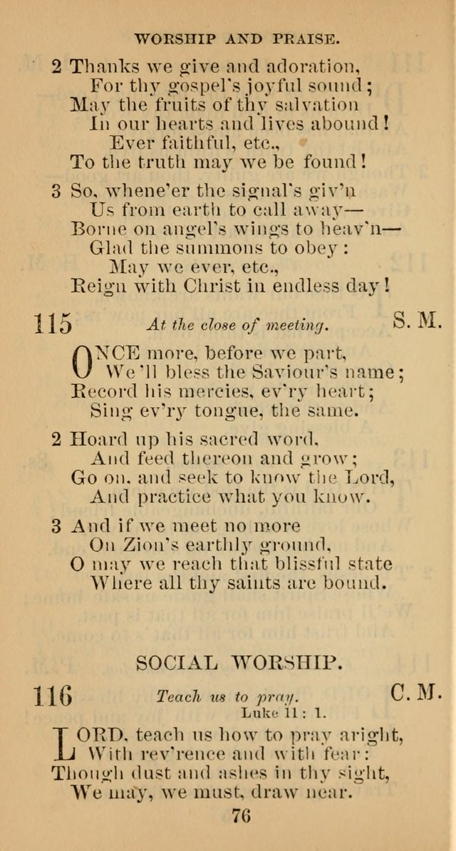 A Collection of Psalms, Hymns and Spiritual Songs; suited to the various kinds of Christian worship; and especially designed for and adapted to the Fraternity of the Brethren... page 83