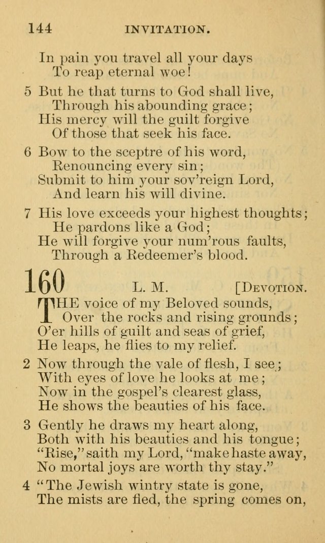 A Collection of Psalms and Hymns: suited to the various occasions of public worship and private devotion page 144