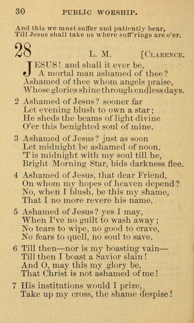 A Collection of Psalms and Hymns: suited to the various occasions of public worship and private devotion page 30