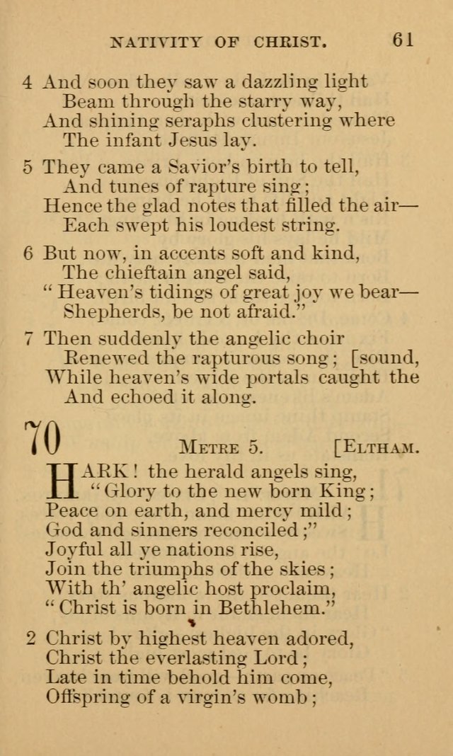 A Collection of Psalms and Hymns: suited to the various occasions of public worship and private devotion page 61