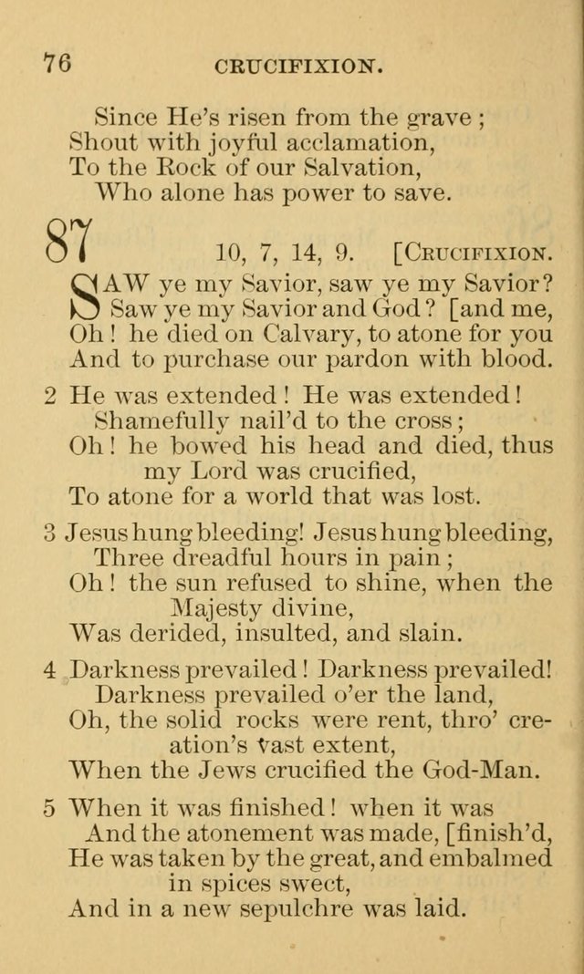 A Collection of Psalms and Hymns: suited to the various occasions of public worship and private devotion page 76