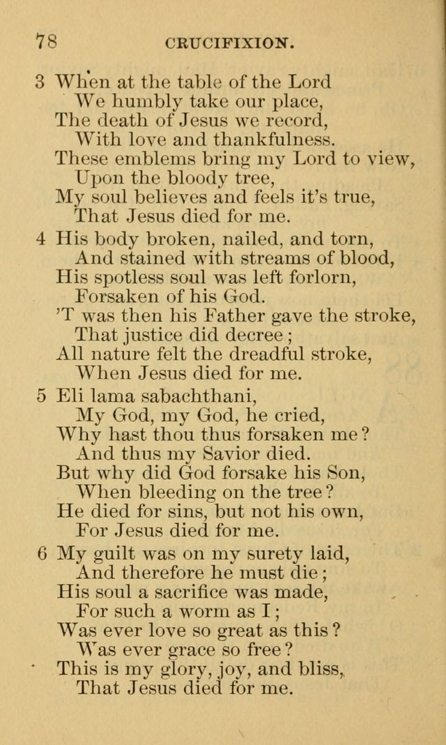 A Collection of Psalms and Hymns: suited to the various occasions of public worship and private devotion page 78