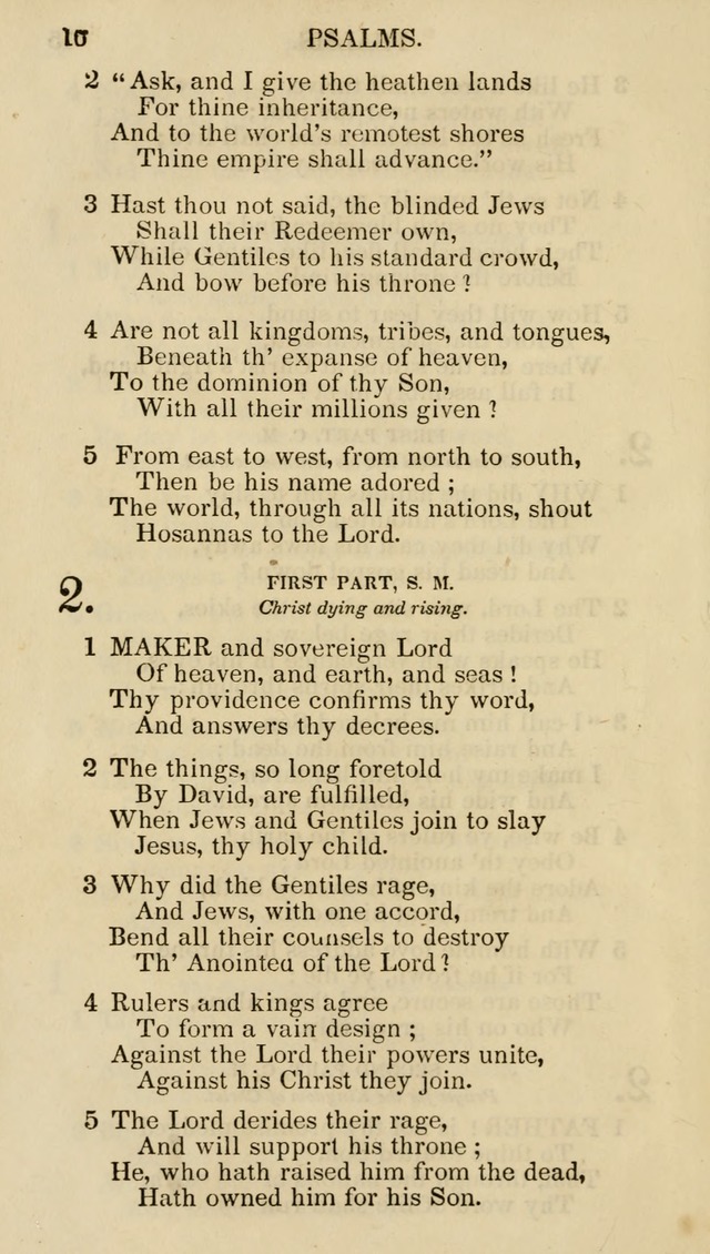 Church Psalmist: or psalms and hymns for the public, social and private use of evangelical Christians (5th ed.) page 18