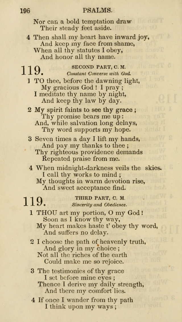 Church Psalmist: or psalms and hymns for the public, social and private use of evangelical Christians (5th ed.) page 198