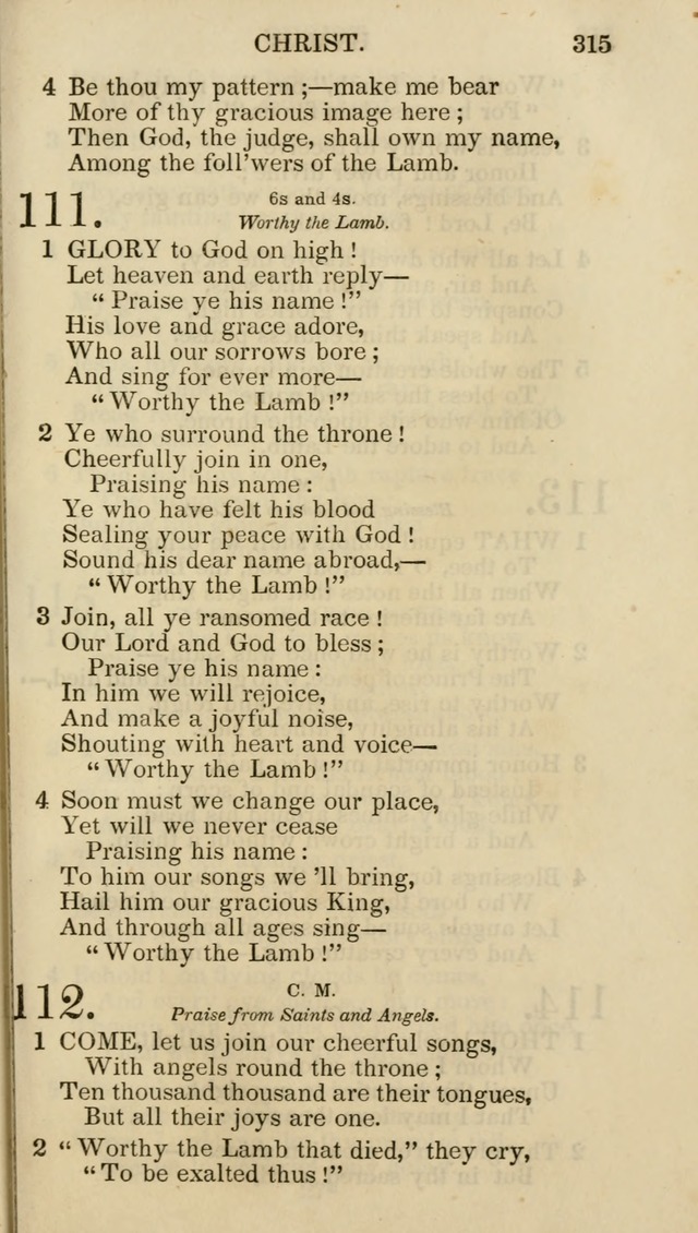 Church Psalmist: or psalms and hymns for the public, social and private use of evangelical Christians (5th ed.) page 317