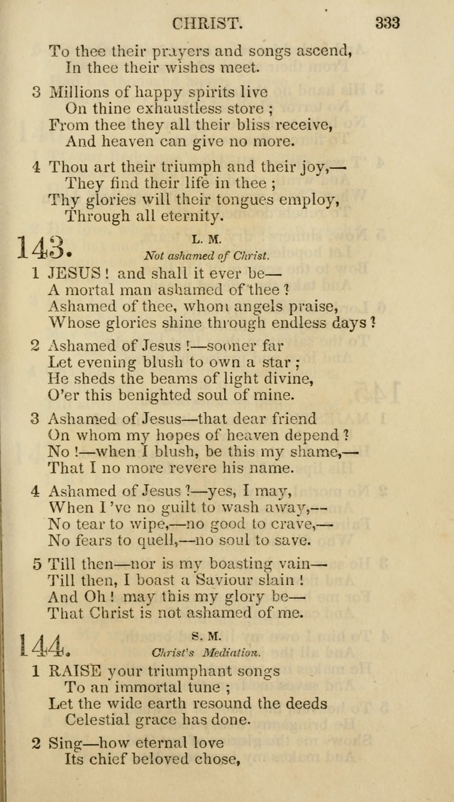 Church Psalmist: or psalms and hymns for the public, social and private use of evangelical Christians (5th ed.) page 335