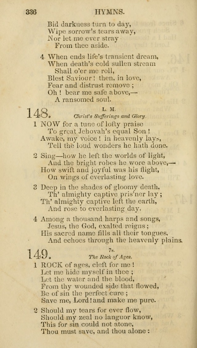 Church Psalmist: or psalms and hymns for the public, social and private use of evangelical Christians (5th ed.) page 338