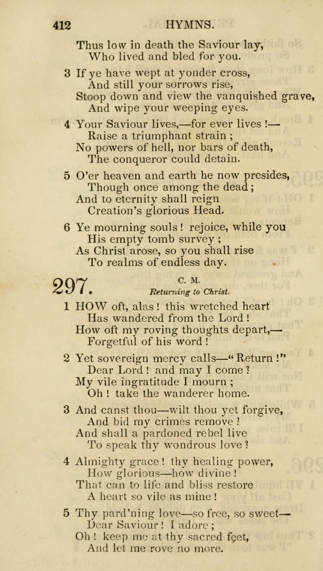 Church Psalmist: or psalms and hymns for the public, social and private use of evangelical Christians (5th ed.) page 414
