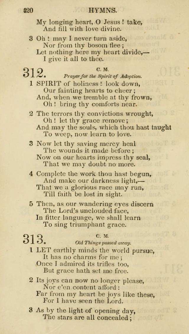 Church Psalmist: or psalms and hymns for the public, social and private use of evangelical Christians (5th ed.) page 422
