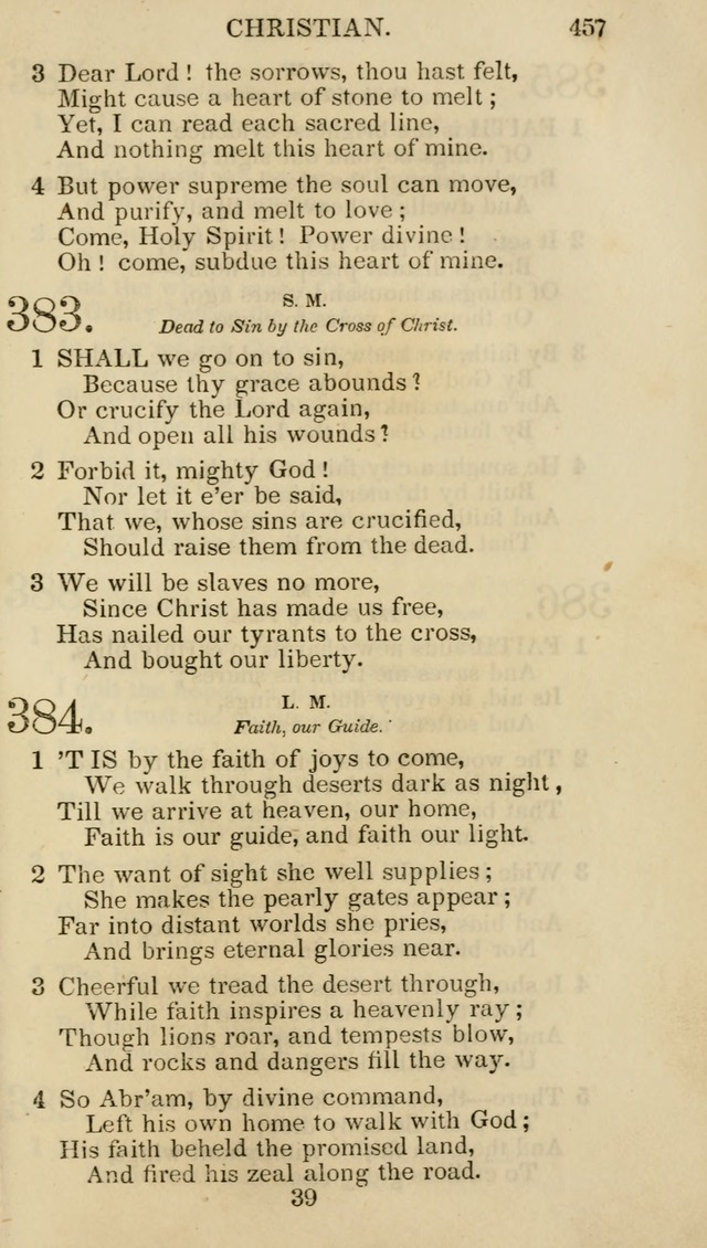Church Psalmist: or psalms and hymns for the public, social and private use of evangelical Christians (5th ed.) page 459