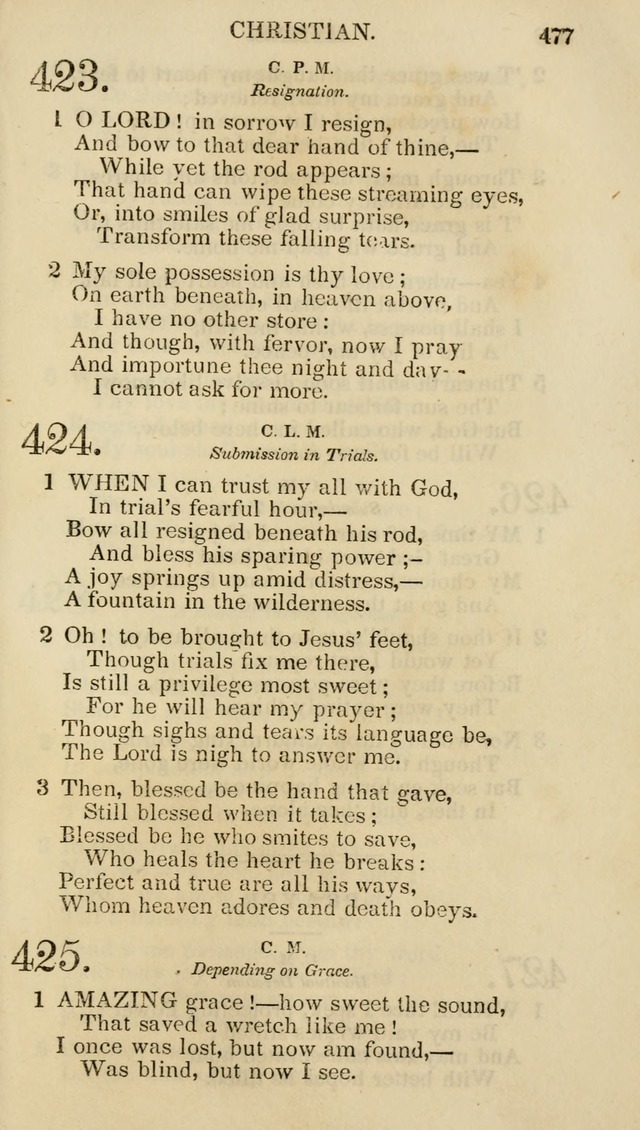 Church Psalmist: or psalms and hymns for the public, social and private use of evangelical Christians (5th ed.) page 479