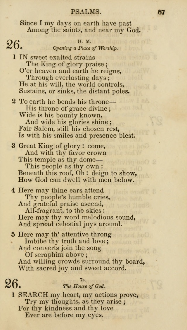Church Psalmist: or psalms and hymns for the public, social and private use of evangelical Christians (5th ed.) page 59