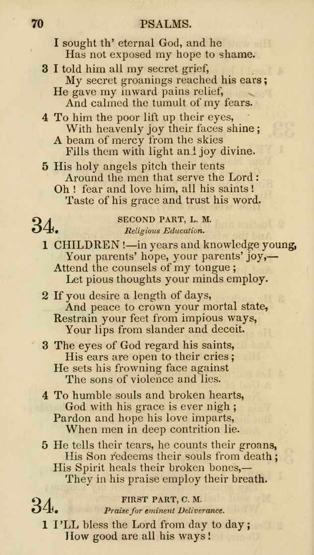 Church Psalmist: or psalms and hymns for the public, social and private use of evangelical Christians (5th ed.) page 72