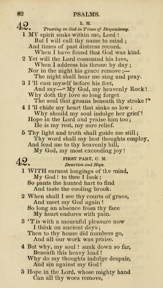 Church Psalmist: or psalms and hymns for the public, social and private use of evangelical Christians (5th ed.) page 84