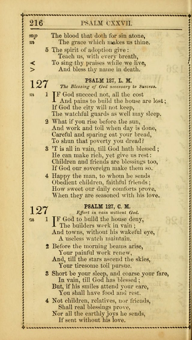 Church Psalmist: or, psalms and hymns, for the public, social and private use of Evangelical Christians. With Supplement. (53rd ed.) page 215