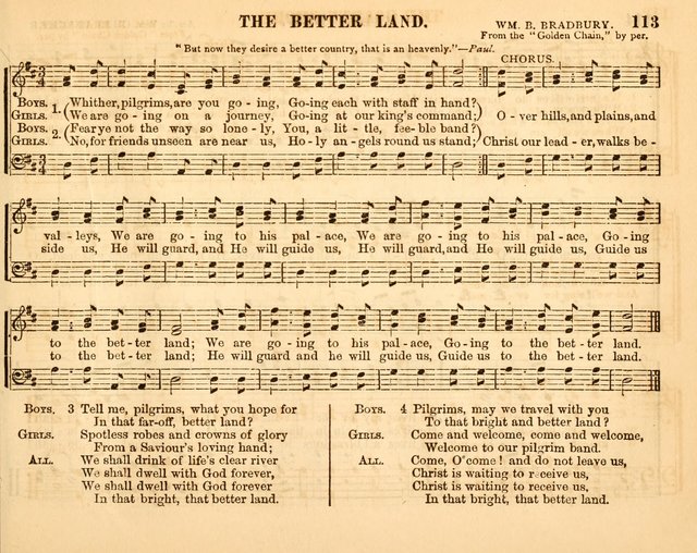 Christian Songs: for the Sunday School page 113