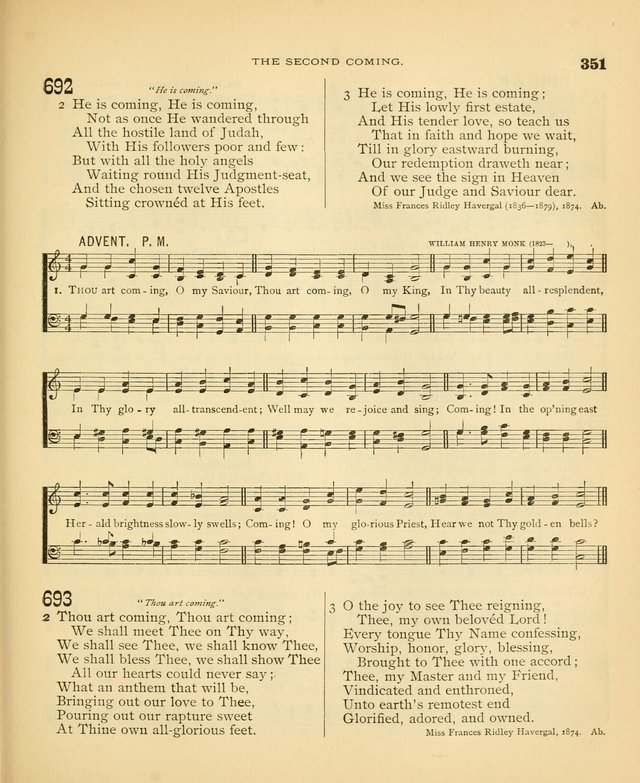 Carmina Sanctorum: a selection of hymns and songs of praise with tunes page 354