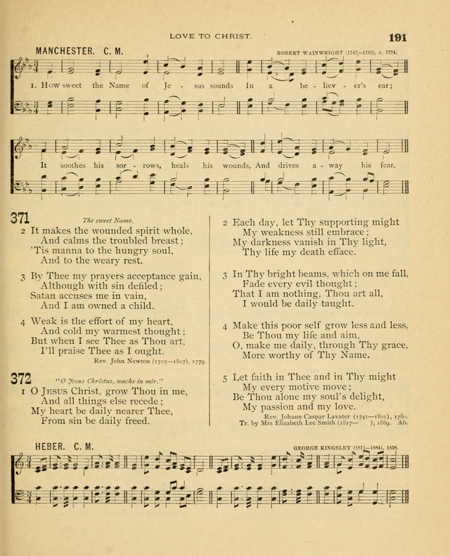 Carmina Sanctorum, a selection of hymns and songs of praise with tunes page 192