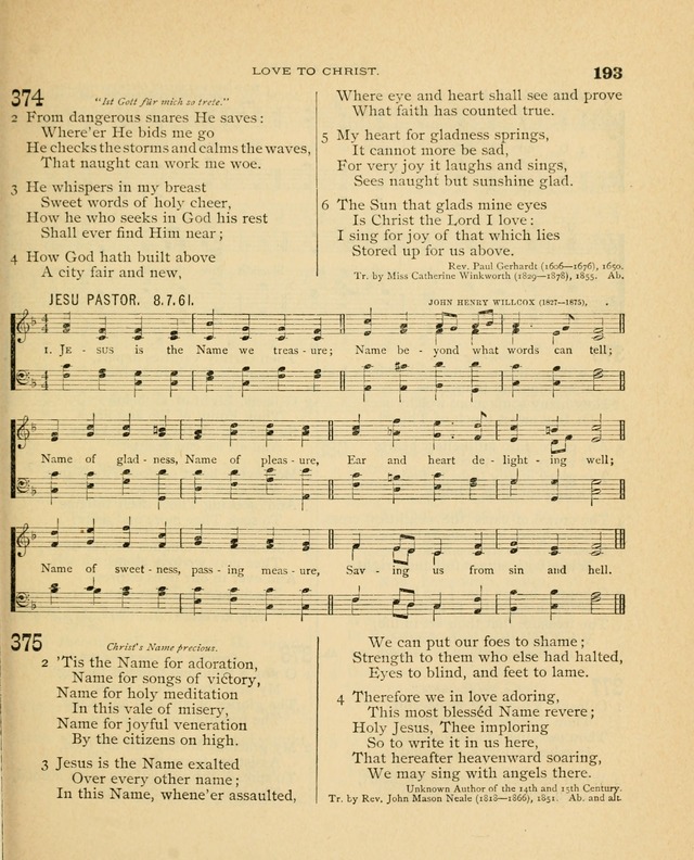 Carmina Sanctorum, a selection of hymns and songs of praise with tunes page 194