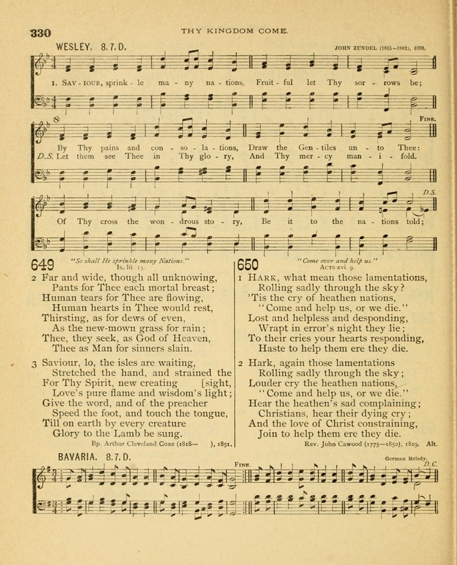 Carmina Sanctorum, a selection of hymns and songs of praise with tunes page 331