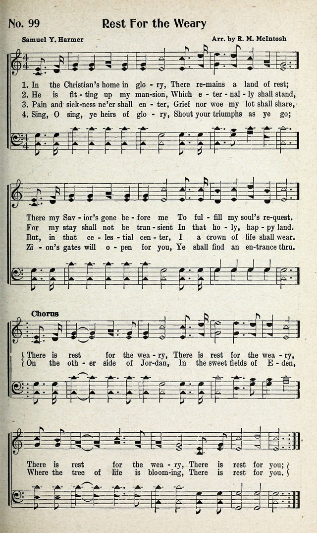 Calvary Songs: A Choice Collection of Gospel Songs, both Old and New page 100