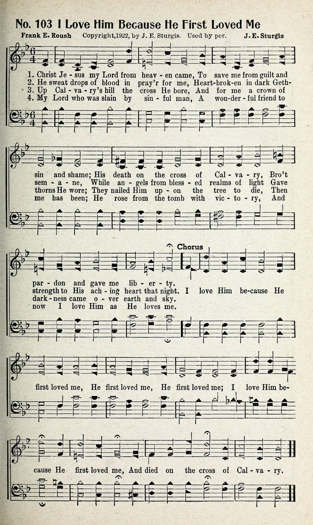 Calvary Songs: A Choice Collection of Gospel Songs, both Old and New page 104