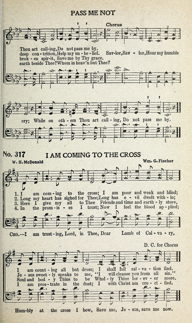 Calvary Songs: A Choice Collection of Gospel Songs, both Old and New page 292