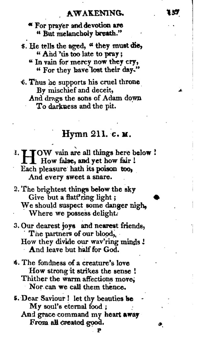 A Choice Selection of Evangelical Hymns, from various authors: for the use of the English Evangelical Lutheran Church in New York page 157