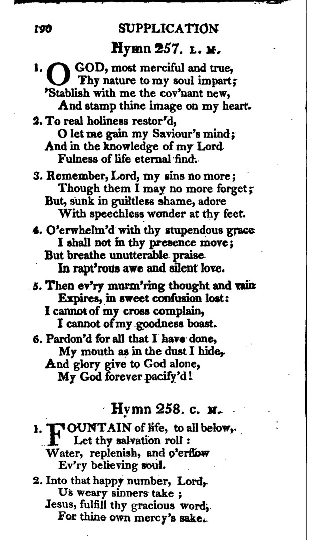 A Choice Selection of Evangelical Hymns, from various authors: for the use of the English Evangelical Lutheran Church in New York page 190