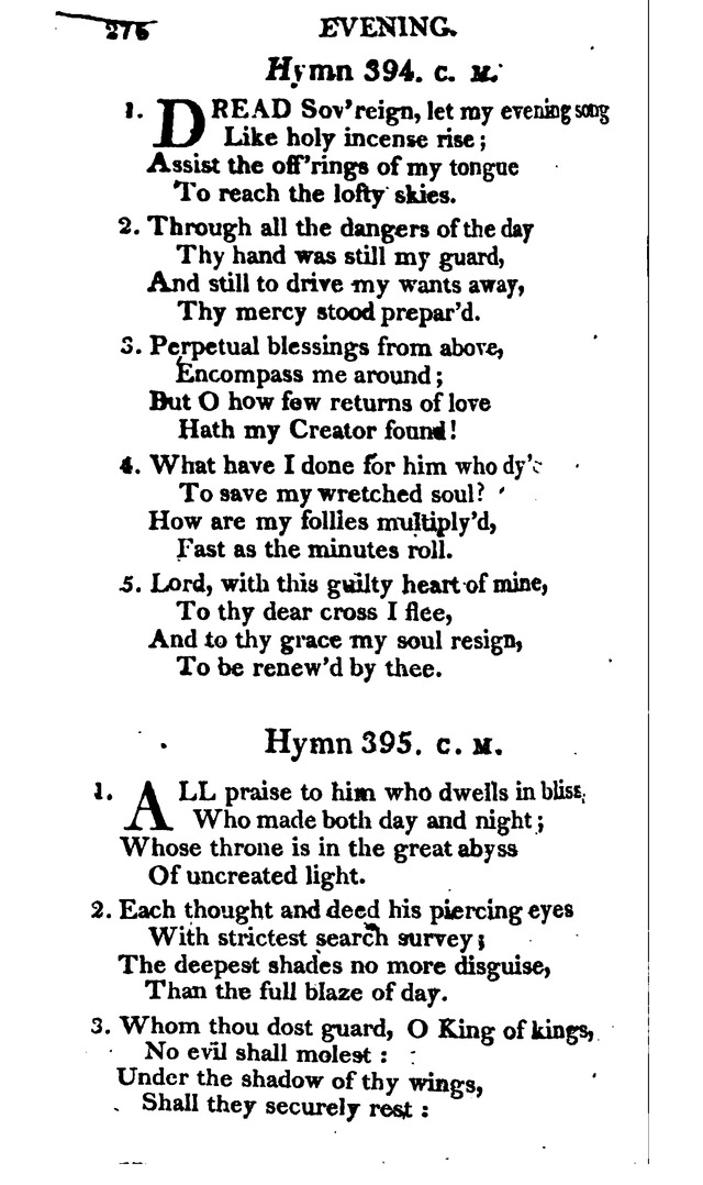 A Choice Selection of Evangelical Hymns, from various authors: for the use of the English Evangelical Lutheran Church in New York page 274