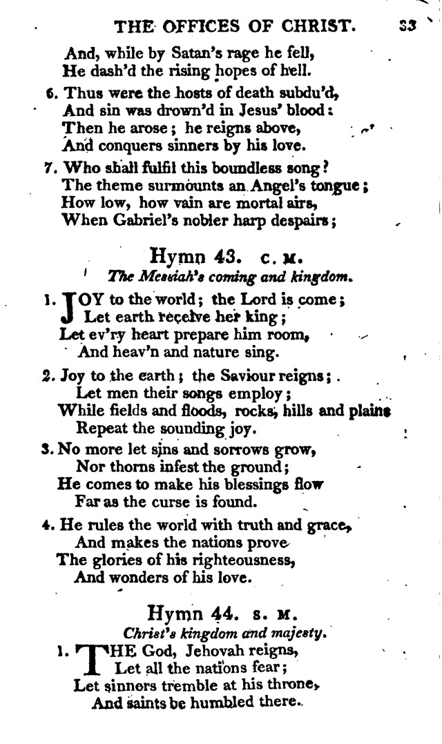 A Choice Selection of Evangelical Hymns, from various authors: for the use of the English Evangelical Lutheran Church in New York page 33