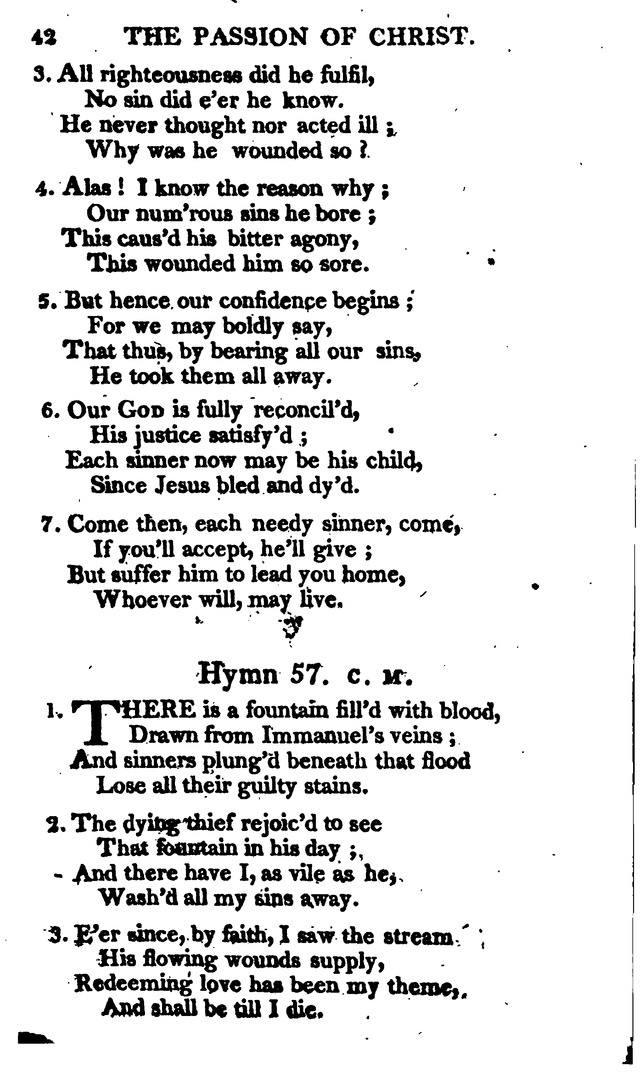 A Choice Selection of Evangelical Hymns, from various authors: for the use of the English Evangelical Lutheran Church in New York page 42