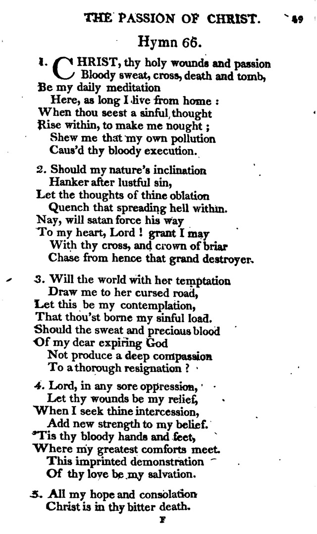 A Choice Selection of Evangelical Hymns, from various authors: for the use of the English Evangelical Lutheran Church in New York page 49
