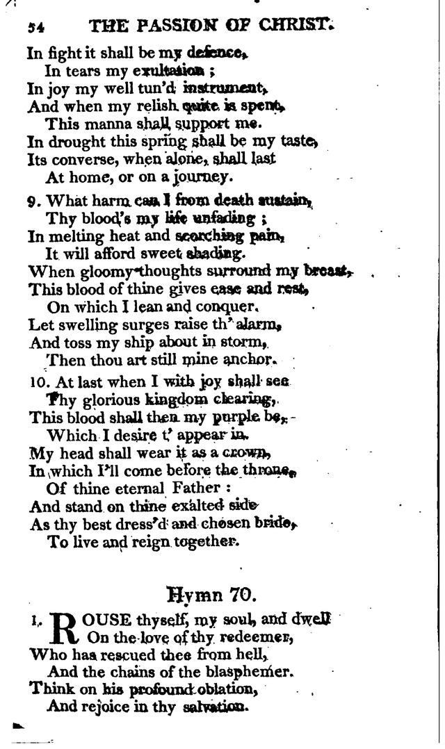 A Choice Selection of Evangelical Hymns, from various authors: for the use of the English Evangelical Lutheran Church in New York page 54