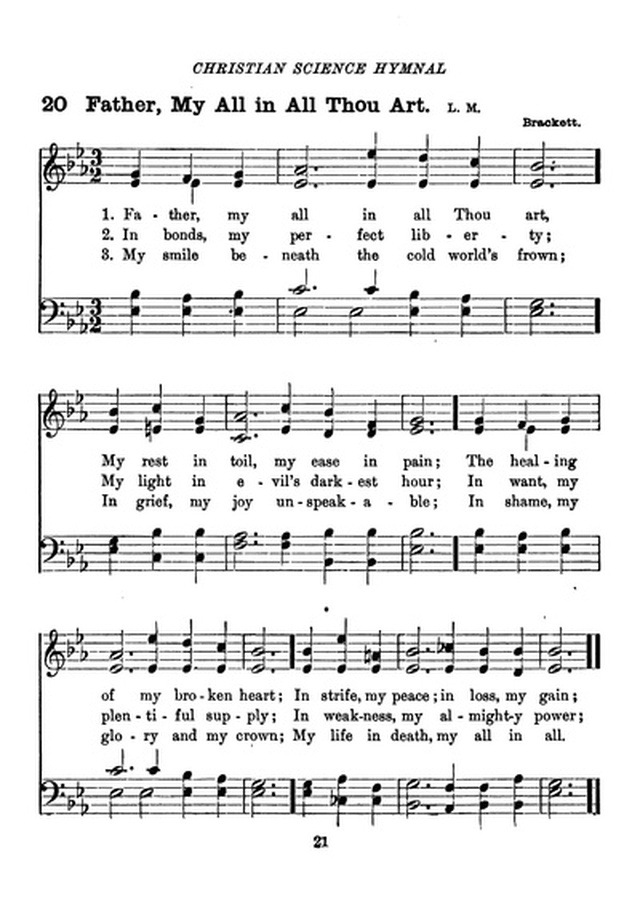 Christian Science Hymnal page 21