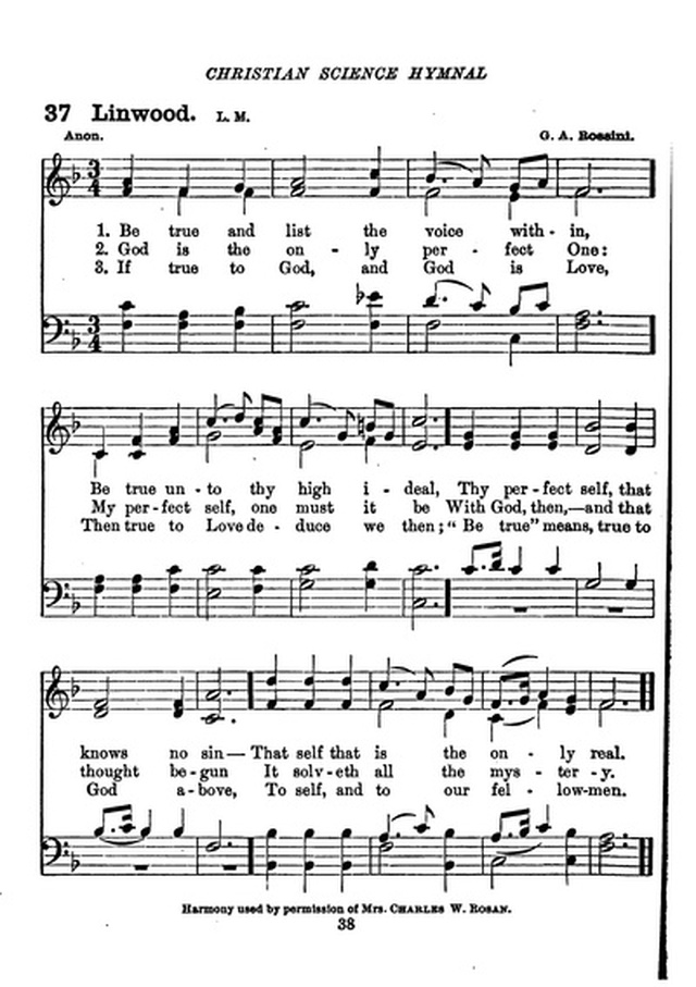 Christian Science Hymnal page 38