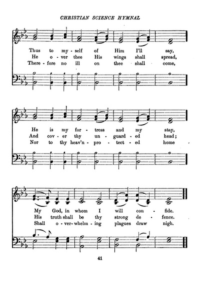 Christian Science Hymnal page 41