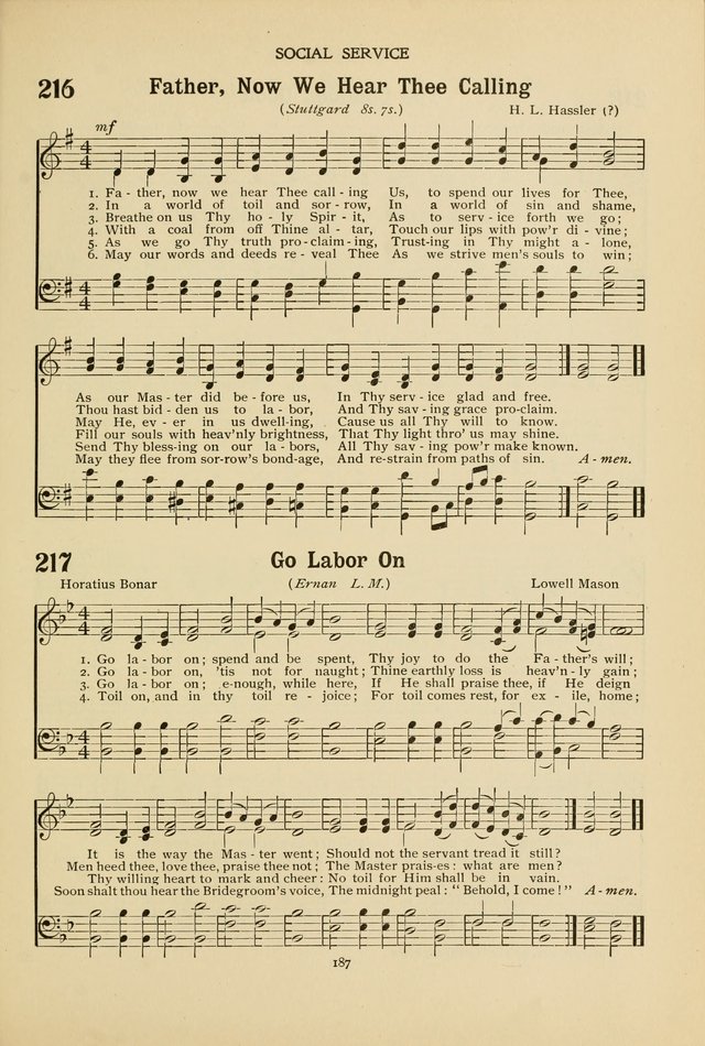 The Church School Hymnal page 187