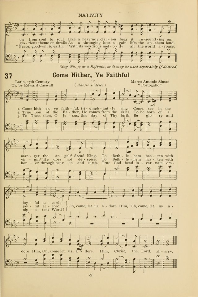 The Church School Hymnal page 29