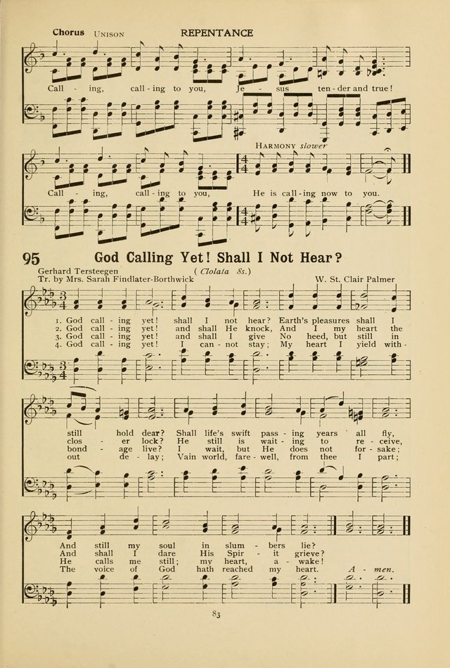 The Church School Hymnal page 83