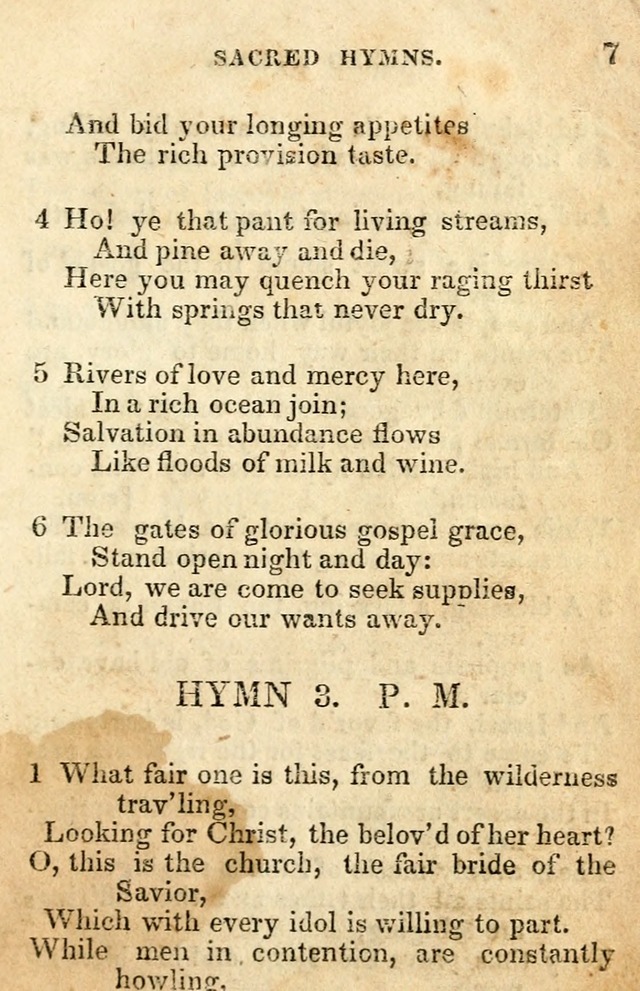 A Collection of Sacred Hymns, for the Church of the Latter Day Saints page 7