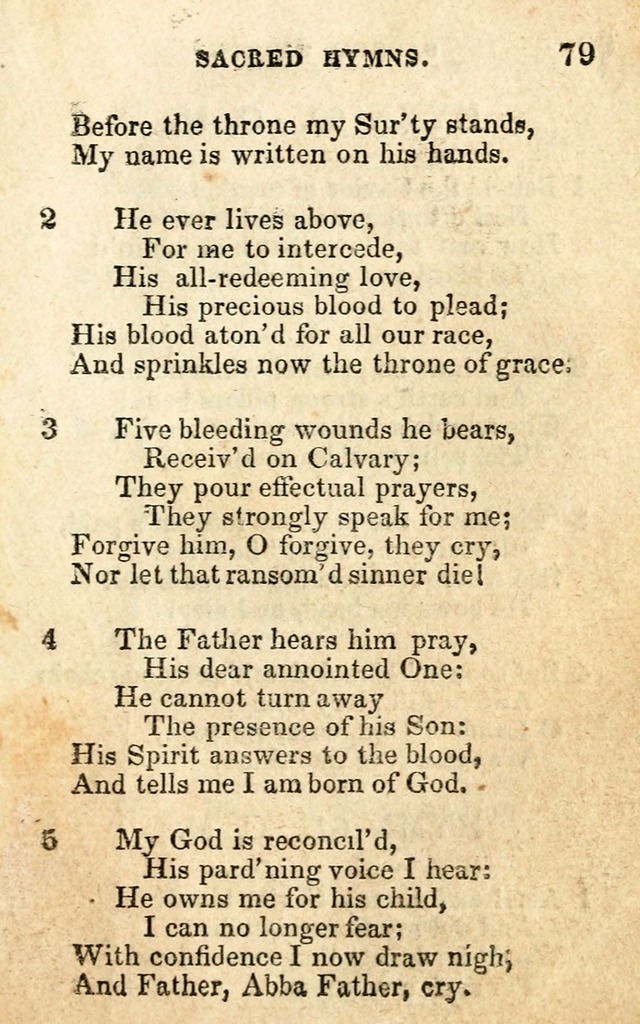 A Collection of Sacred Hymns, for the Church of the Latter Day Saints page 79