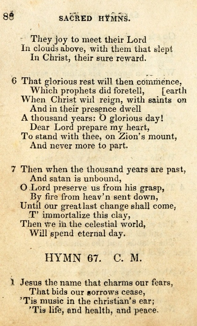 A Collection of Sacred Hymns, for the Church of the Latter Day Saints page 88