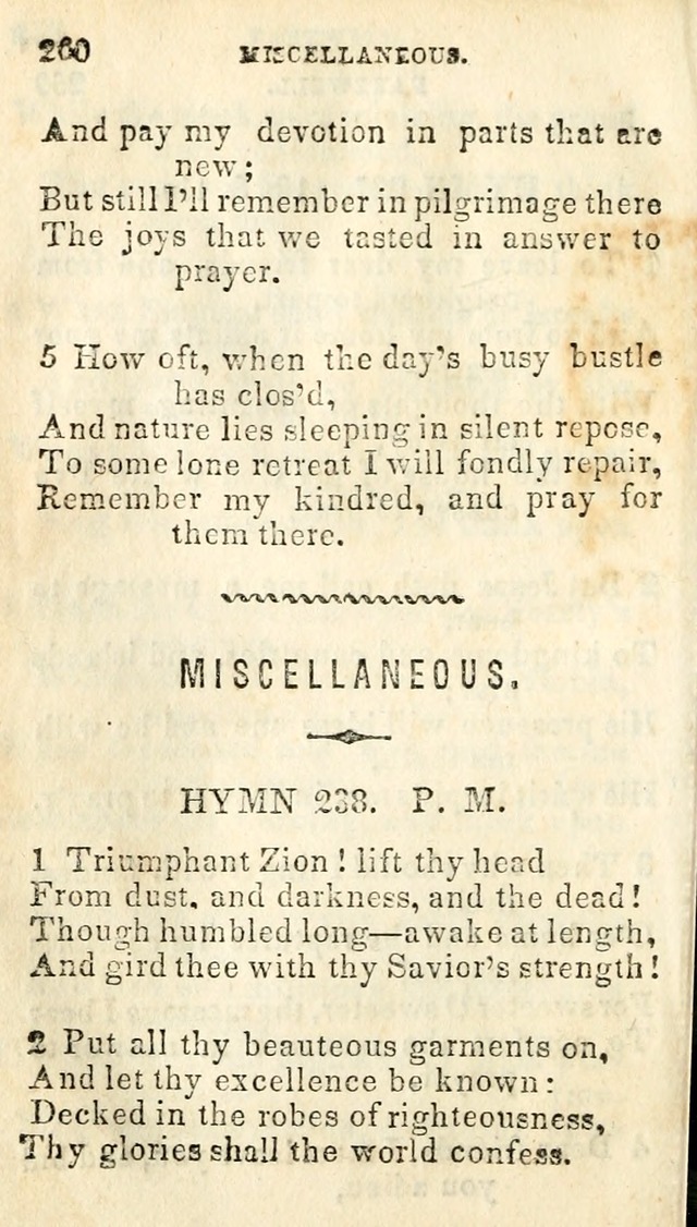 A Collection of Sacred Hymns, for the Church of Jesus Christ of Latter Day Saints page 262