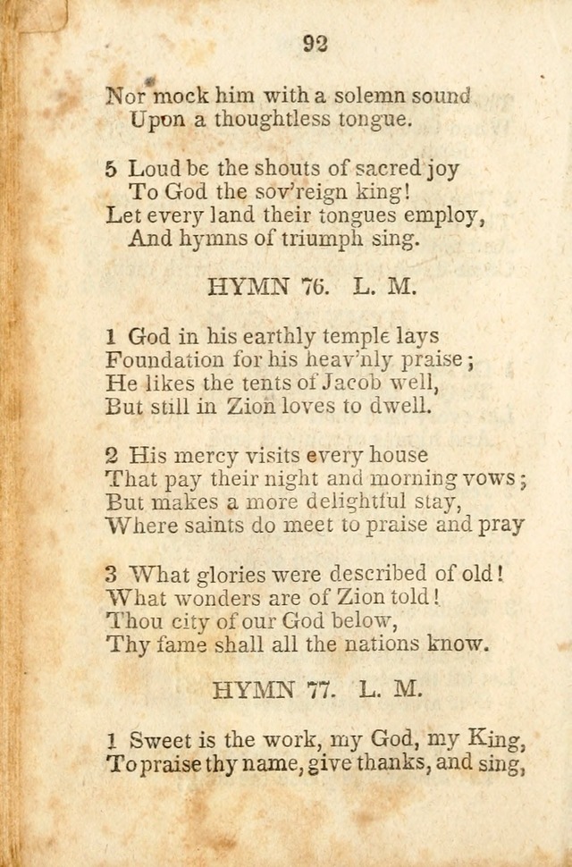 A Collection of Sacred Hymns for the Church of Jesus Christ of Latter-Day  Saints page 93